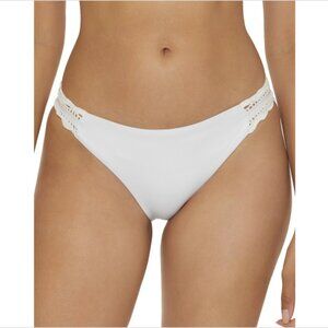 Becca by Rebecca Virtue Colette American Fit Bikini Bottom White M NWT